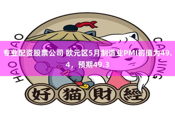 专业配资股票公司 欧元区5月制造业PMI初值为49.4，预期49.3
