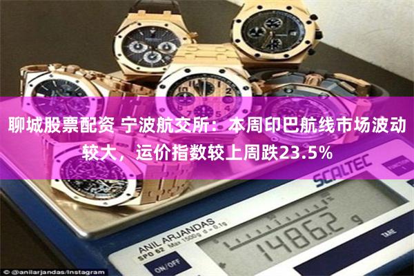 聊城股票配资 宁波航交所：本周印巴航线市场波动较大，运价指数较上周跌23.5%
